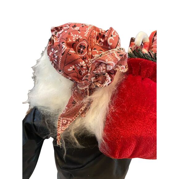 Biker Santa Claus Standing Statue Figure 18” Christmas Holiday Decoration - Picture 6 of 7